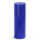 3 x 9" Blue Pillar Candle